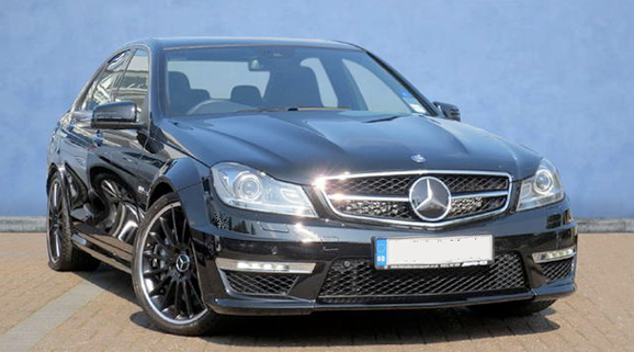 Black MERCEDES C63 AMG